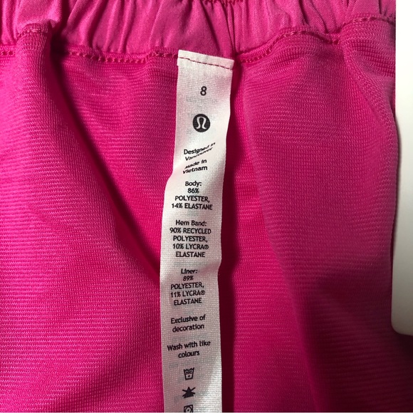 Lululemon NWT Hotty Hot Sonic Pink LR,4”,Size-8 🩷 - Picture 4 of 12